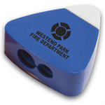 Custom Blue Pencil Sharpener Eraser Combo