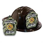 Imp. Fire Hats - Black w/ Green Camo Shield