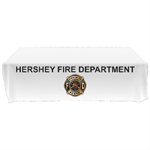 Custom - 8 ' Tablecloth - White Proud to Serve