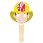 Stock - Freddie Firefighter Hand Fan Mask