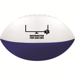 EMS Imprinted Royal Blue/ White Foam Football