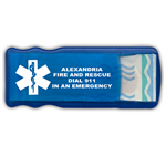 Custom Bandage Dispenser in Blue w/ Star of Life