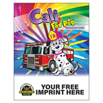 Imprinted Cali Fire Pup Coloring Book - 2025 Theme Full Color