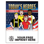 Imprinted Today's Heroes Coloring Book - Autism Awareness Ribbon
