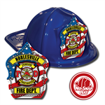 Custom Patriotic Hats in Blue