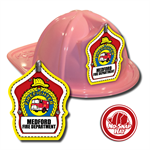Custom Fire Truck Hats in Pink