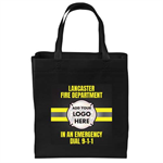 Custom Full-Color Tote Bag w/ Turnout Design - Black