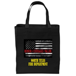 Custom Full-Color Tote Bag w/ Honor Flag - Black