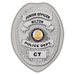IMP. POLICE BADGE STICKER - STATE SEAL (CT)