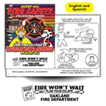 Imprinted Alert-All Bilingual Coloring Book w/2022