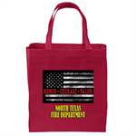 Custom Full-Color Tote Bag w/ Honor Flag - Red