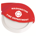 Imprinted Red Pizza Cutter - Maltese Cross
