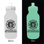 Custom Frosted 20oz Glow Bike Bottle - Malt. Cross