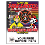 Imprinted Alert-All Bilingual Coloring Book -Full Color Custom Logo