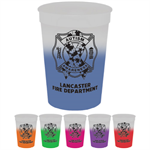 Imp 17 oz Mood Frosted Cups - Assorted - Autism Awareness Ribbon Logo
