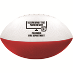 Imprinted Red/ White Foam Football