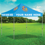 Custom Full Color 10' x 10' Tent - Lt Blue - Autism Awareness Firefighter