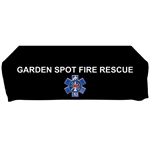 Custom - 6 ' Tablecloth - Black Star of Life