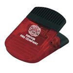 Imprinted Magnetic Jumbo Clip - Translucent Red