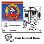 Imprinted Cappy Firedog Coloring Activity Book - Smoke Alarm