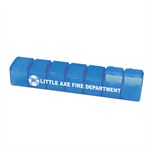 Imprinted 7 Day Pill Box - Blue