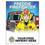 Imprinted Freddie Firefighter Coloring Book - Full Color Autism Awareness FF