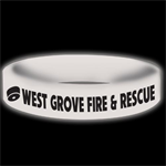 CUSTOM GLOW AWARENESS BAND - WHITE - SMOKE ALARM