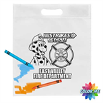 Imprinted Color Me - Non-Woven 13^ x 15^ Grab Bags