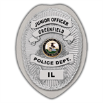 IMP. POLICE BADGE STICKER - STATE SEAL (IL)