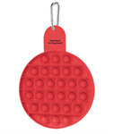 Imprinted Push Pop Circle Stress Reliever - Red