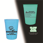 Custom 12oz Glow in the Dark Cup Blue/Theme